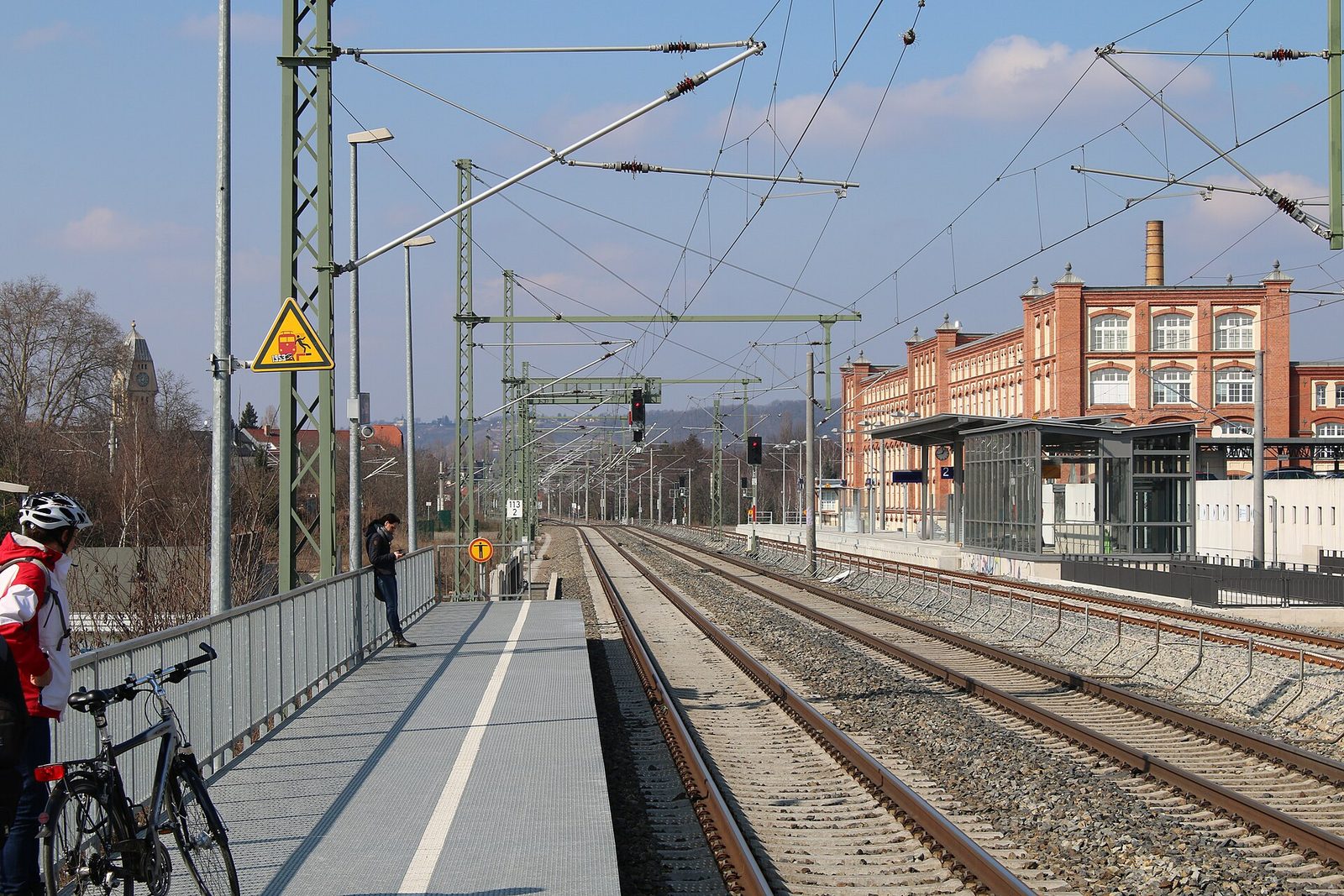 Bahnhof Dresden-Pieschen, Aufnahme aus dem Jahr 2016